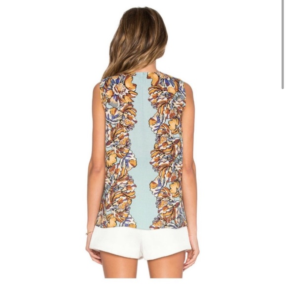 BCBGMaxAzria Maryssa sleeveless floral top NWOT - Picture 2 of 11